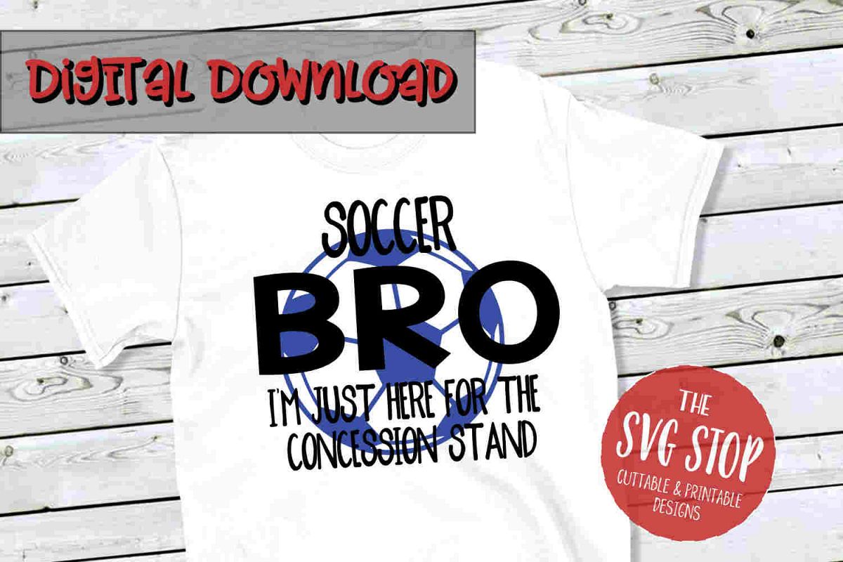 Soccer Bro -SVG, PNG, DXF example image 1