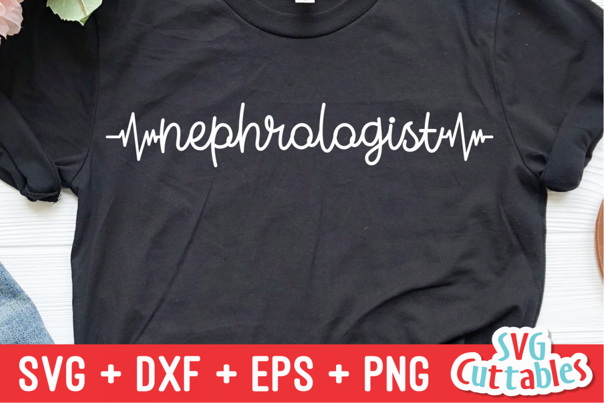Nephrologist Heartbeat| SVG Cut File example image 1