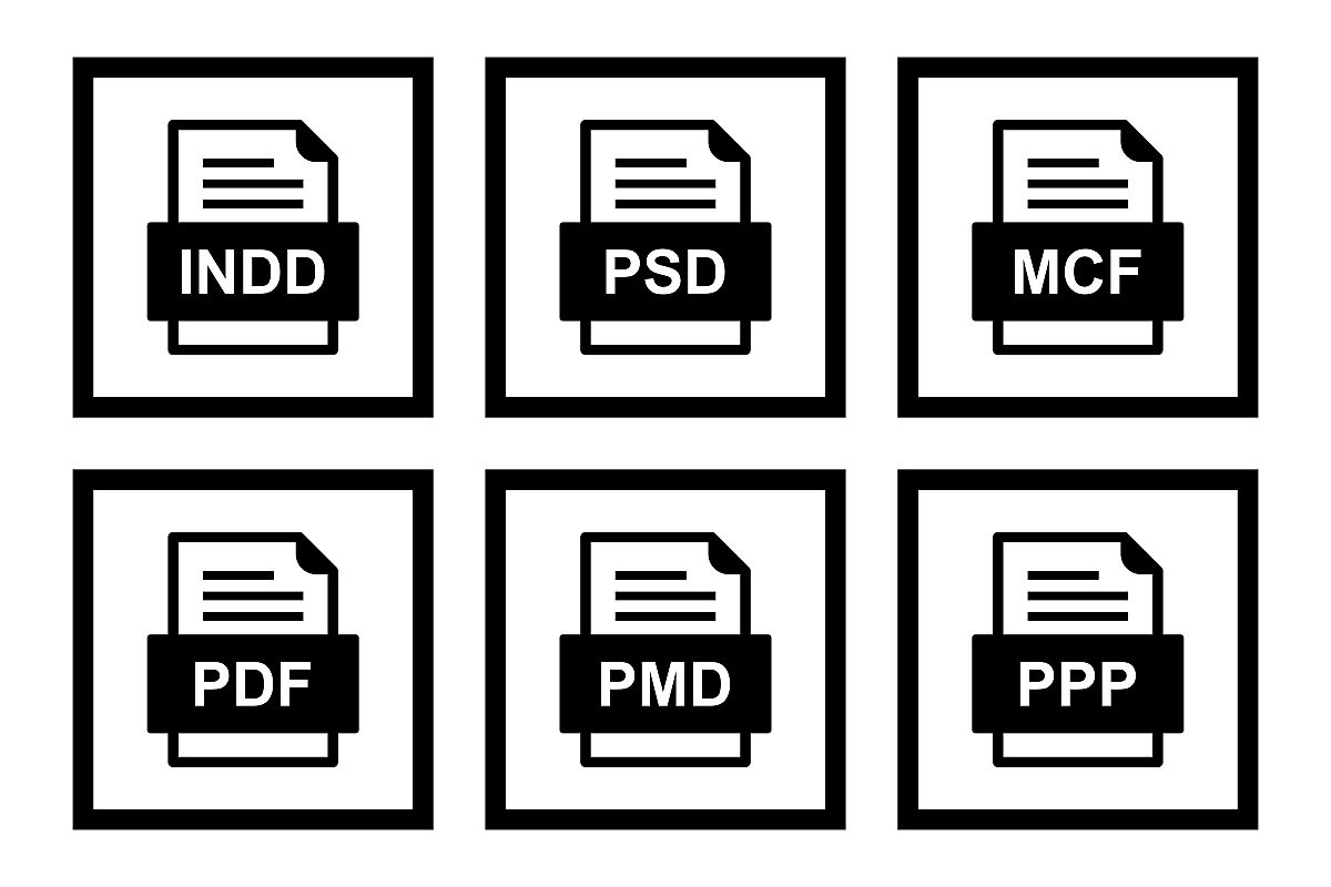 Set Of File Formats Icons example image 1