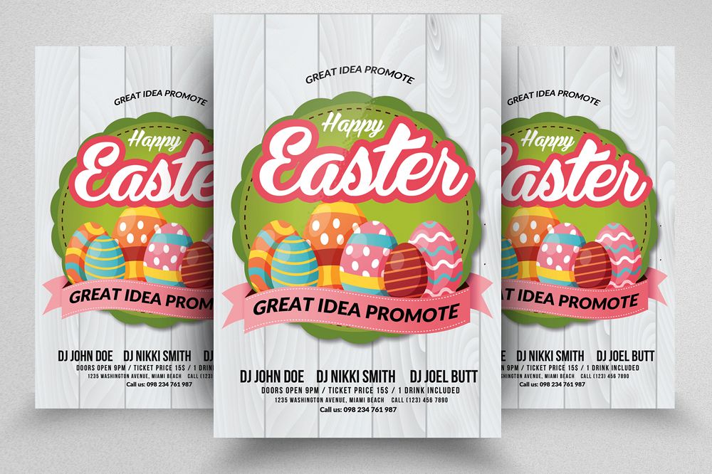 Spring and Easter Flyer Template example image 1