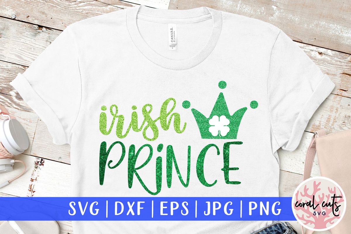 Irish Prince - St. Patrick's Day SVG EPS DXF PNG example image 1