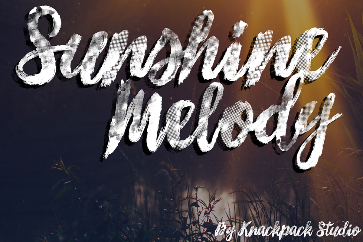 Sunshine Melody - Brush Script example image 1