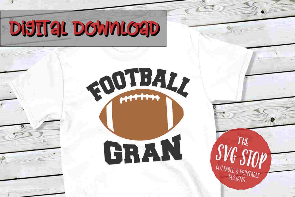 Football Gran -SVG, PNG, DXF example image 1