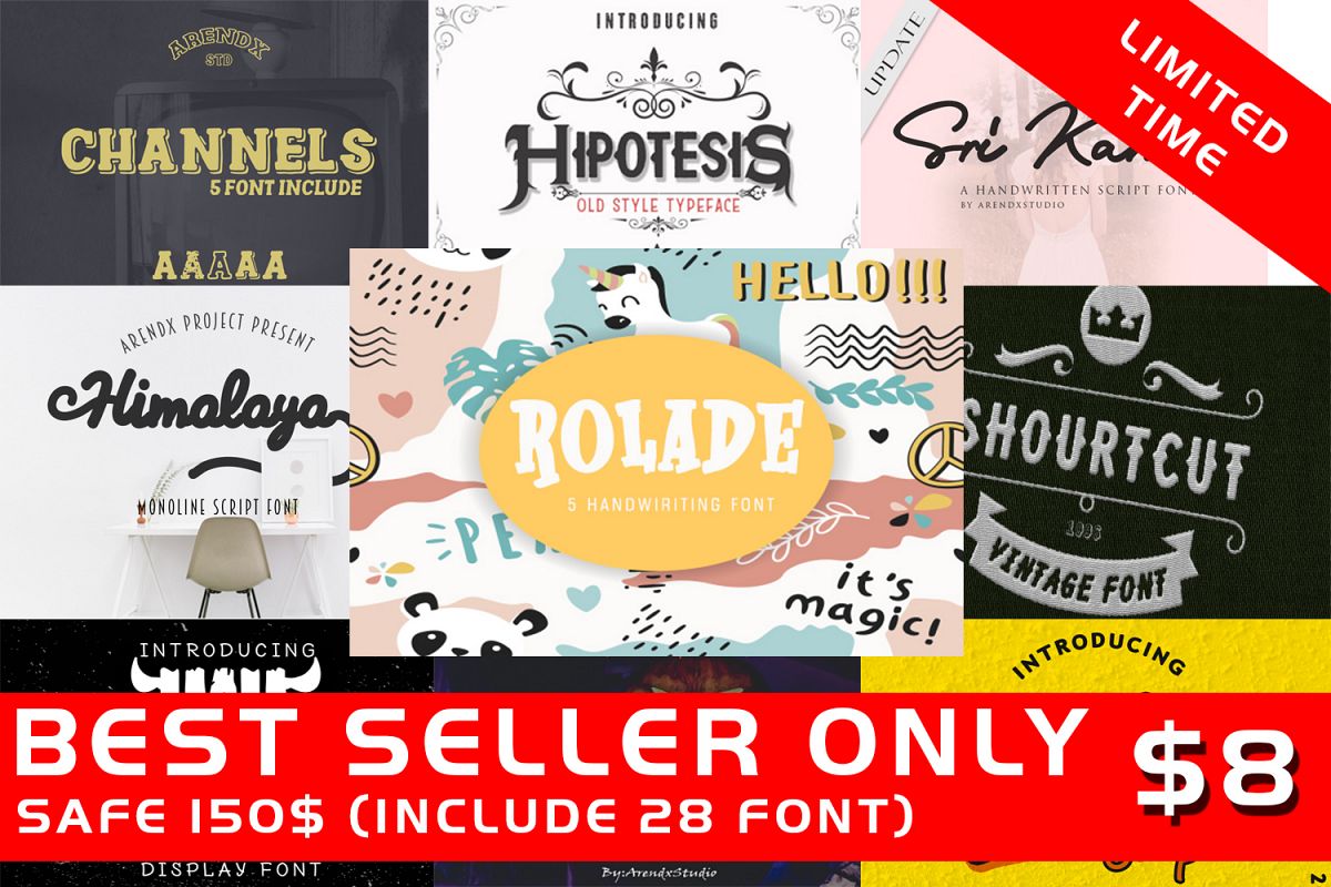 Best Seller-Bundle Font - Limited Time example image 1