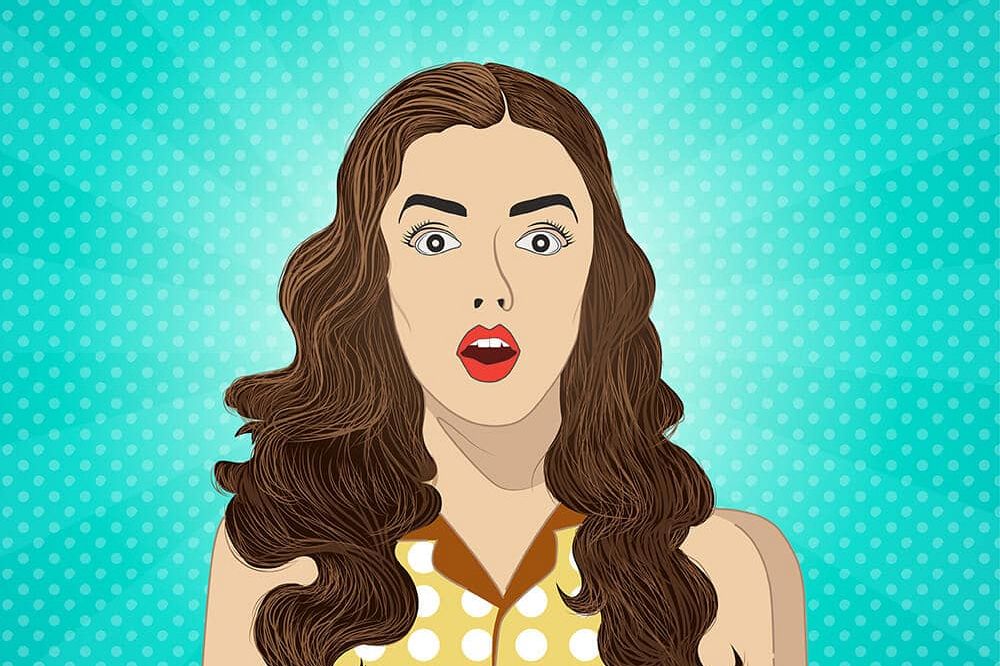 Retro Girl Illustration example image 1