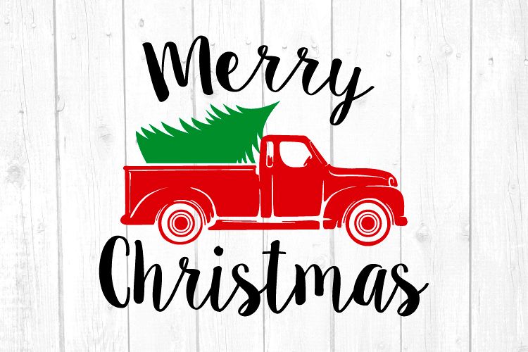 Christmas Truck Svg, Truck Svg, Christmas, Christmas Svg example image 1
