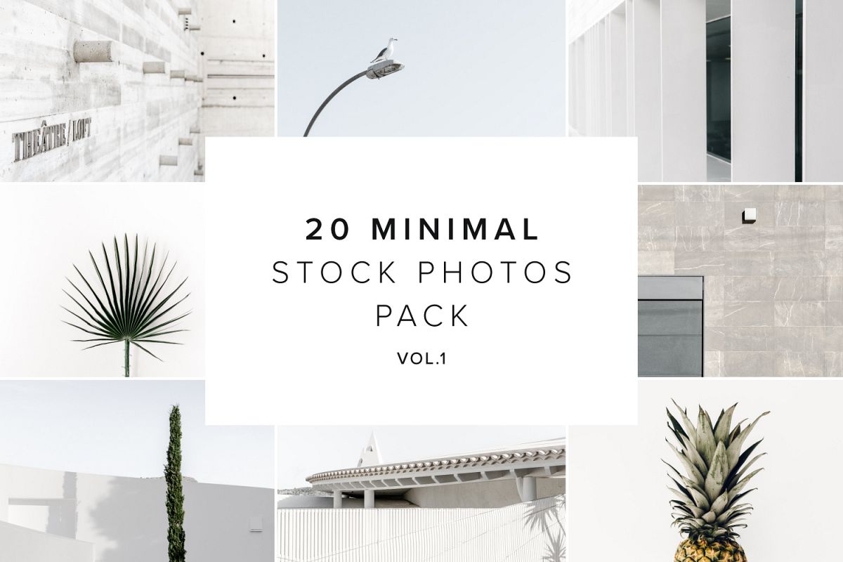 20 Stock Photo Minimal Pack vol.1 example image 1