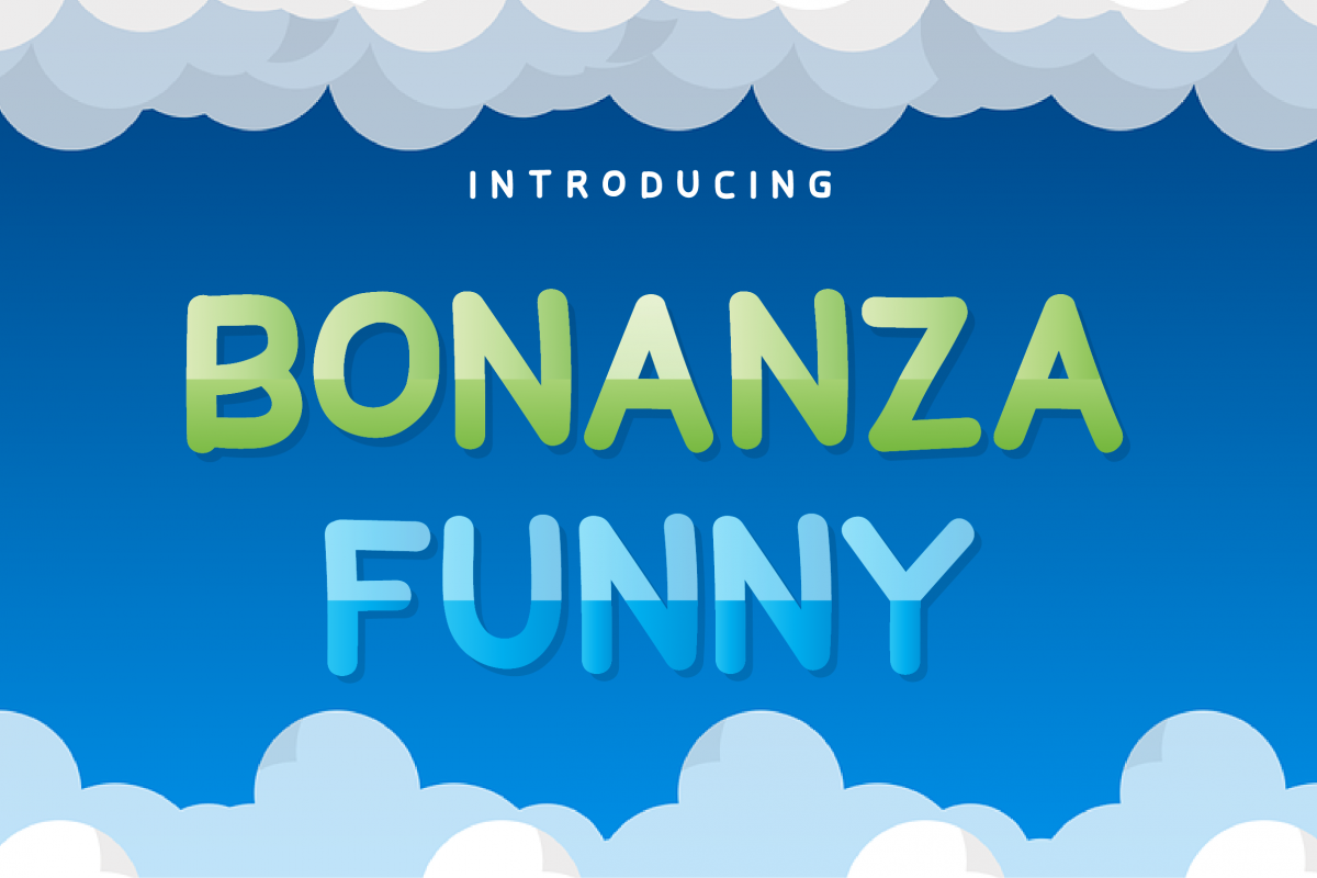 Bonanza Funny Display Font example image 1