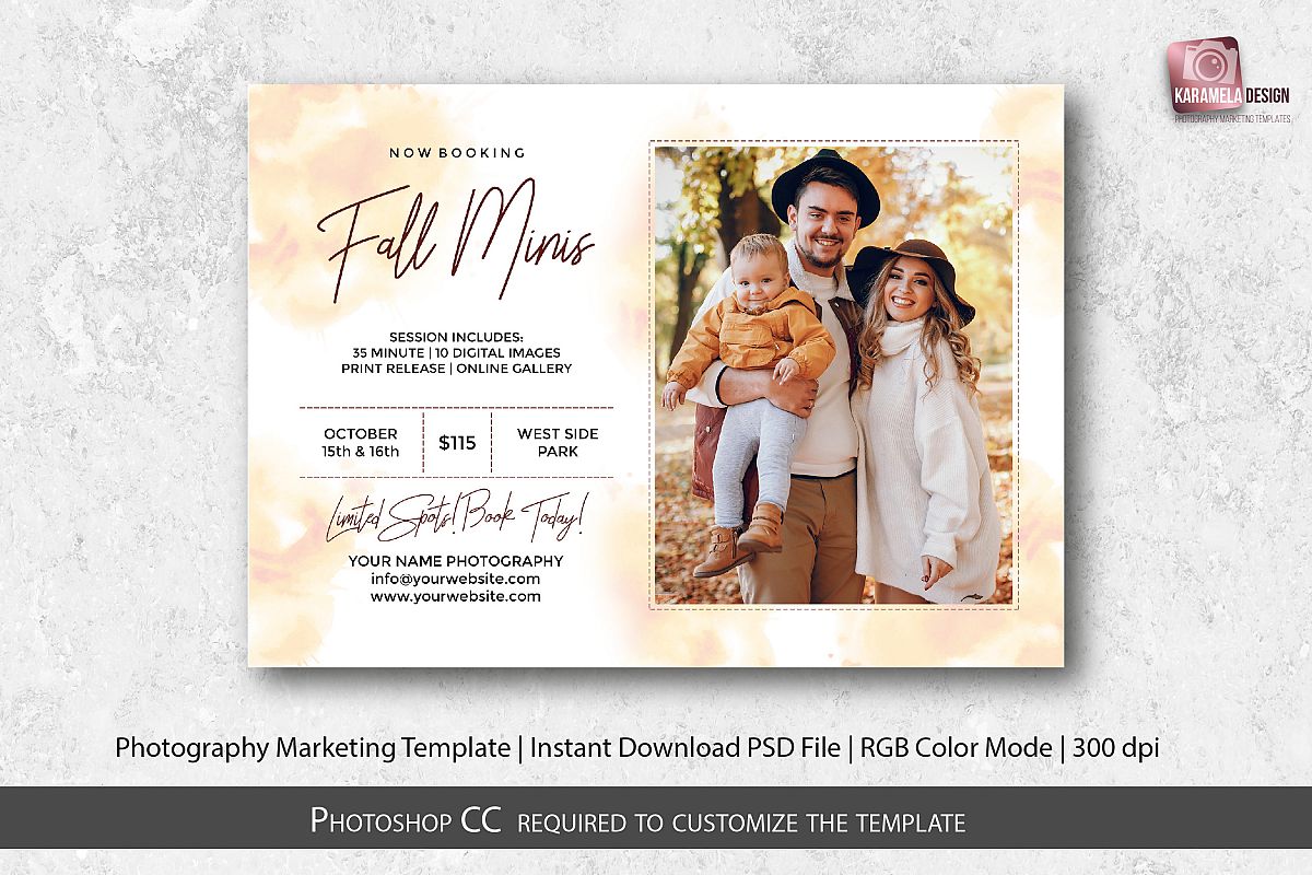 Fall Mini Sessions Template example image 1