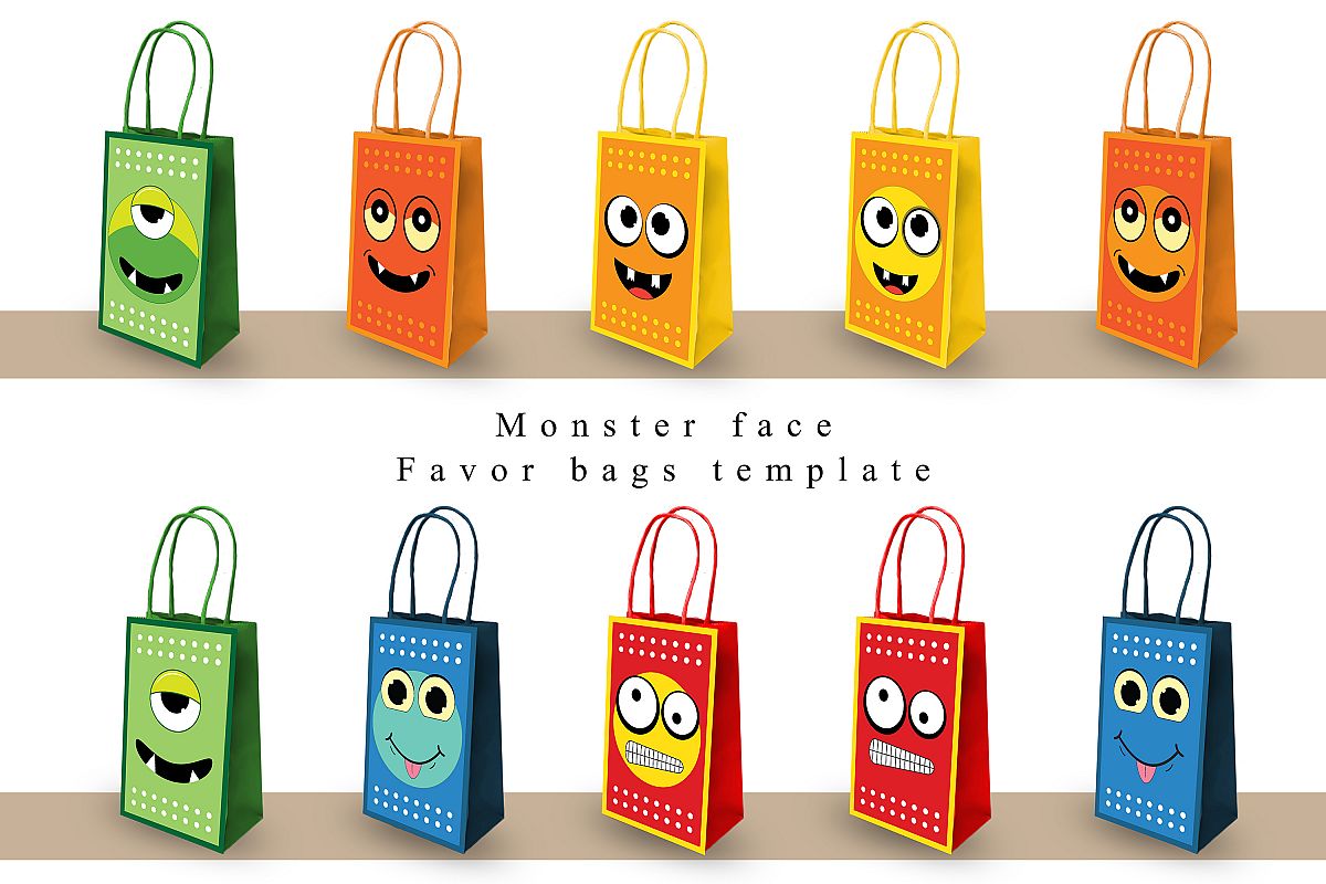 Favor Bag Template | PDF | PNG | JPEG example image 1