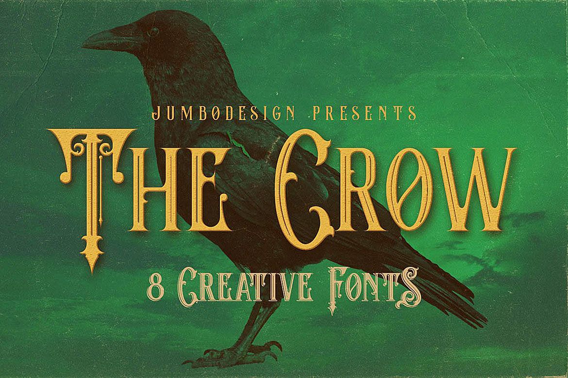 The Crow - Vintage Style Font example image 1