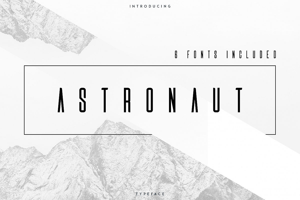 Astronaut Typeface - 6 fonts example image 1