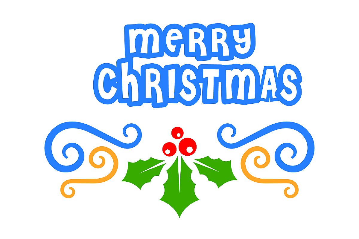 Merry Christmas SVG Cut File example image 1