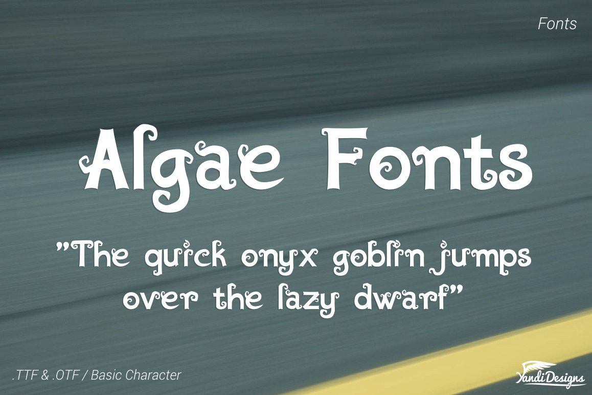 Algae Fonts 1