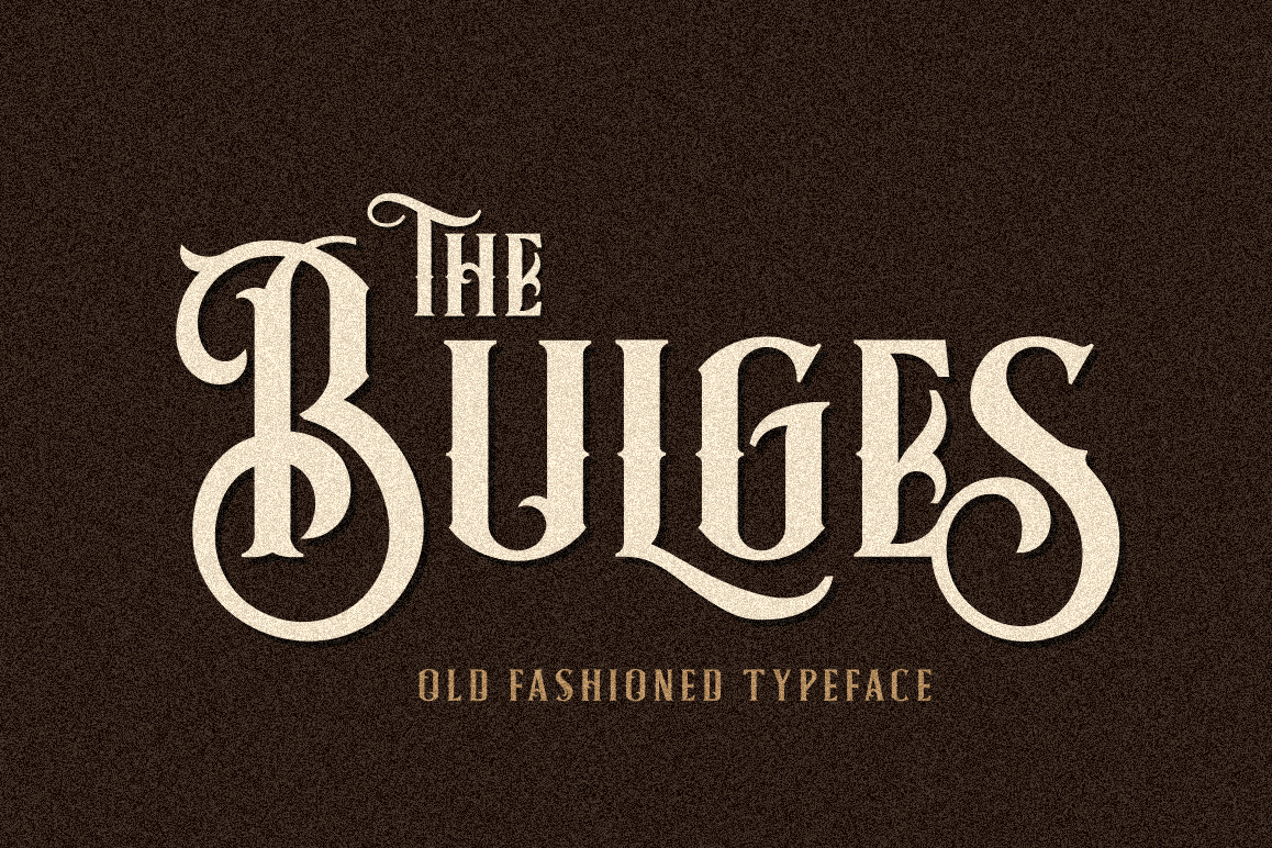 Bulges Typeface example image 1