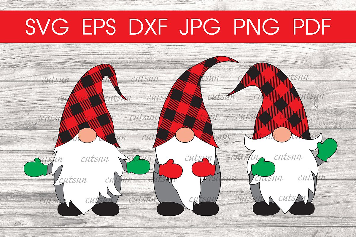 Download Christmas Gnomes Plaid hats svg | Gnome svg | Christmas svg