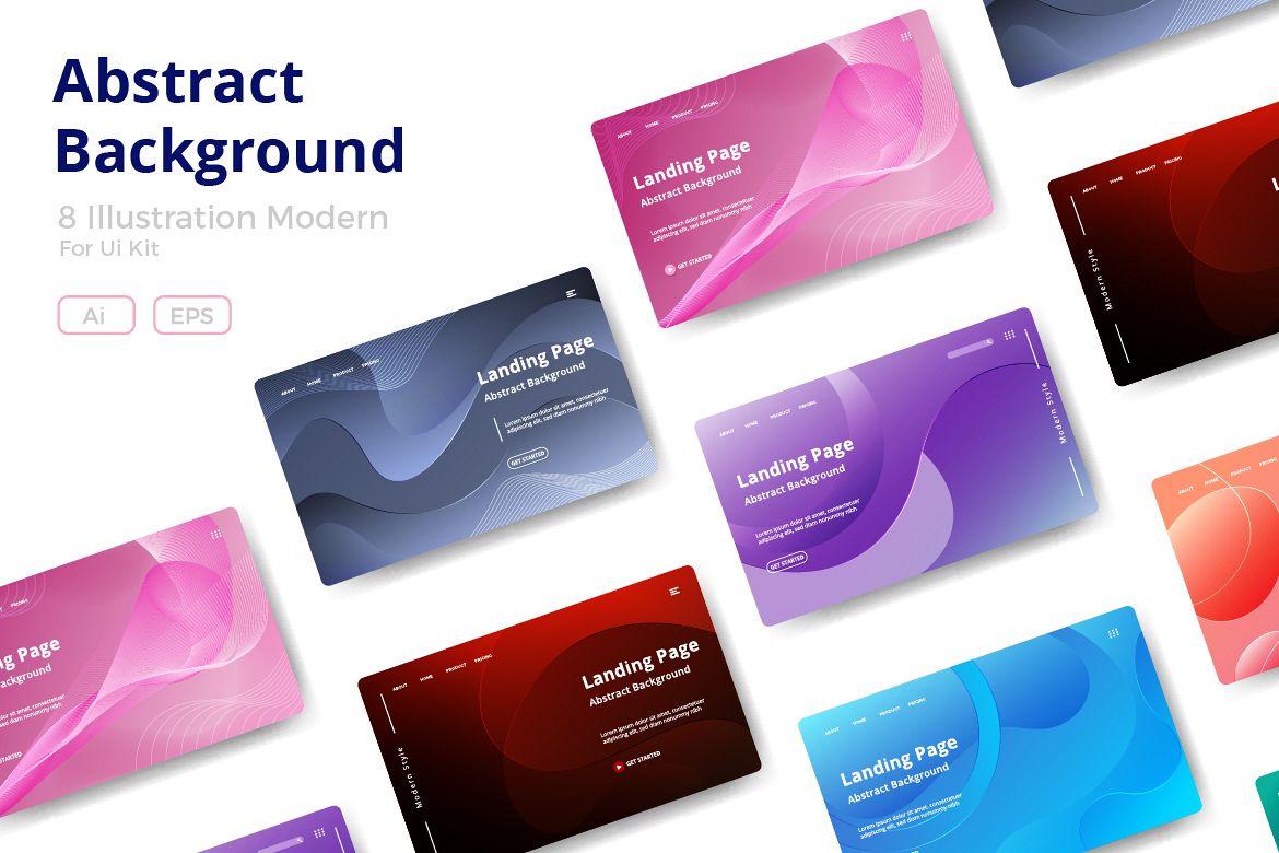 8 Abstract background design example image 1