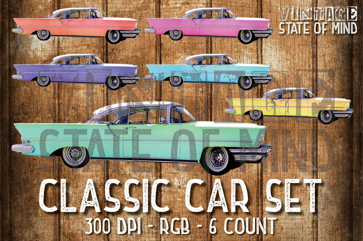 Classic Car Sublimation Graphics example image 1