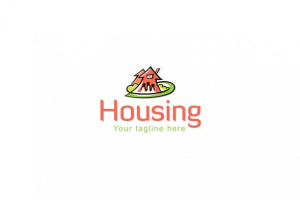 Housing - Real Estate Logo Design Template for Residentia example image 1