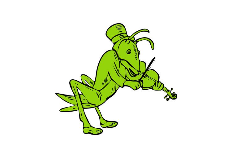 Grasshopper Fiddler Drawing example image 1