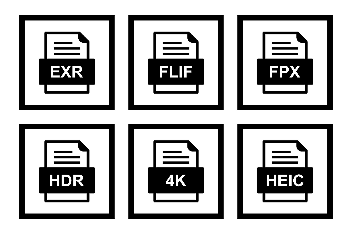 Set Of File Formats Icons example image 1