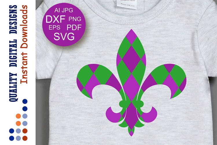 Mardi Gras svg Fleur De Lis svg Wall art Party decor example image 1