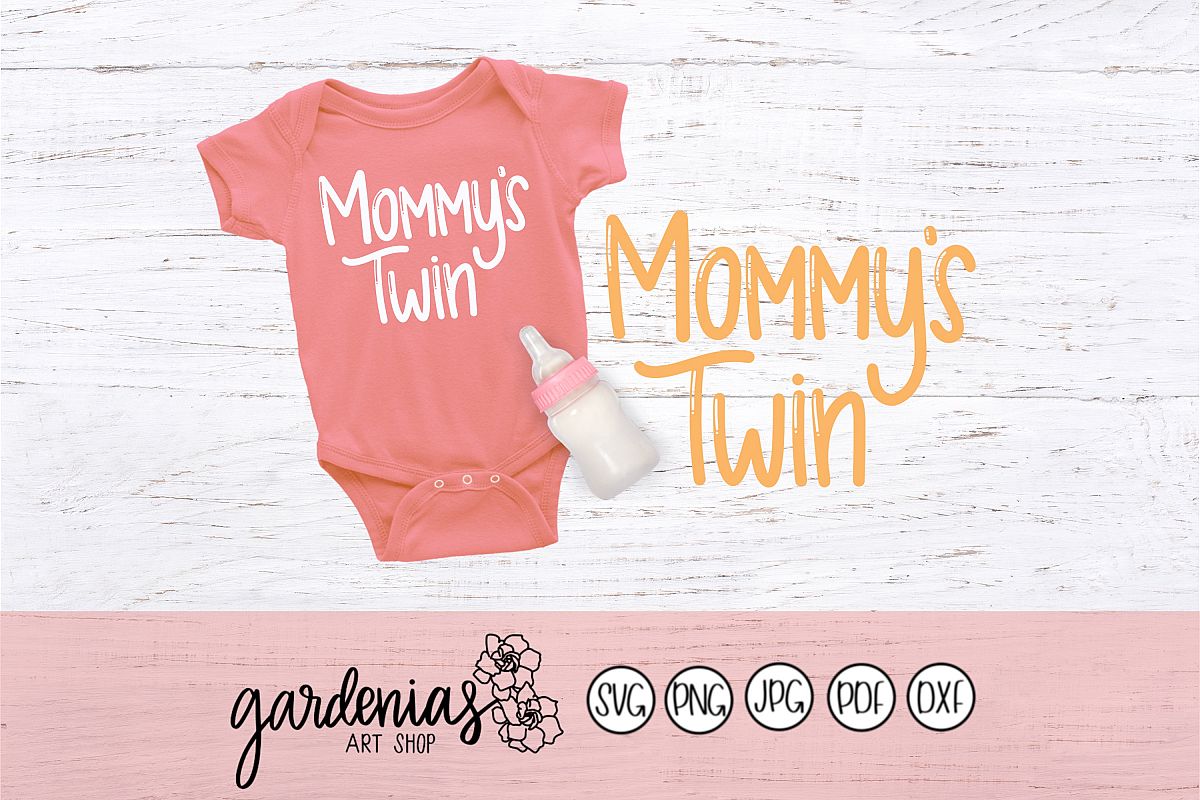 Mommy's Twin Bubble Letters example image 1