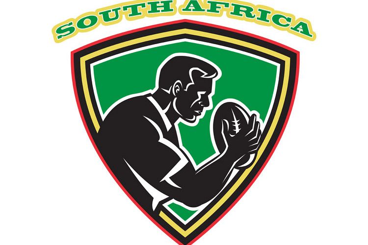 Rugby player South Africa shield example image 1
