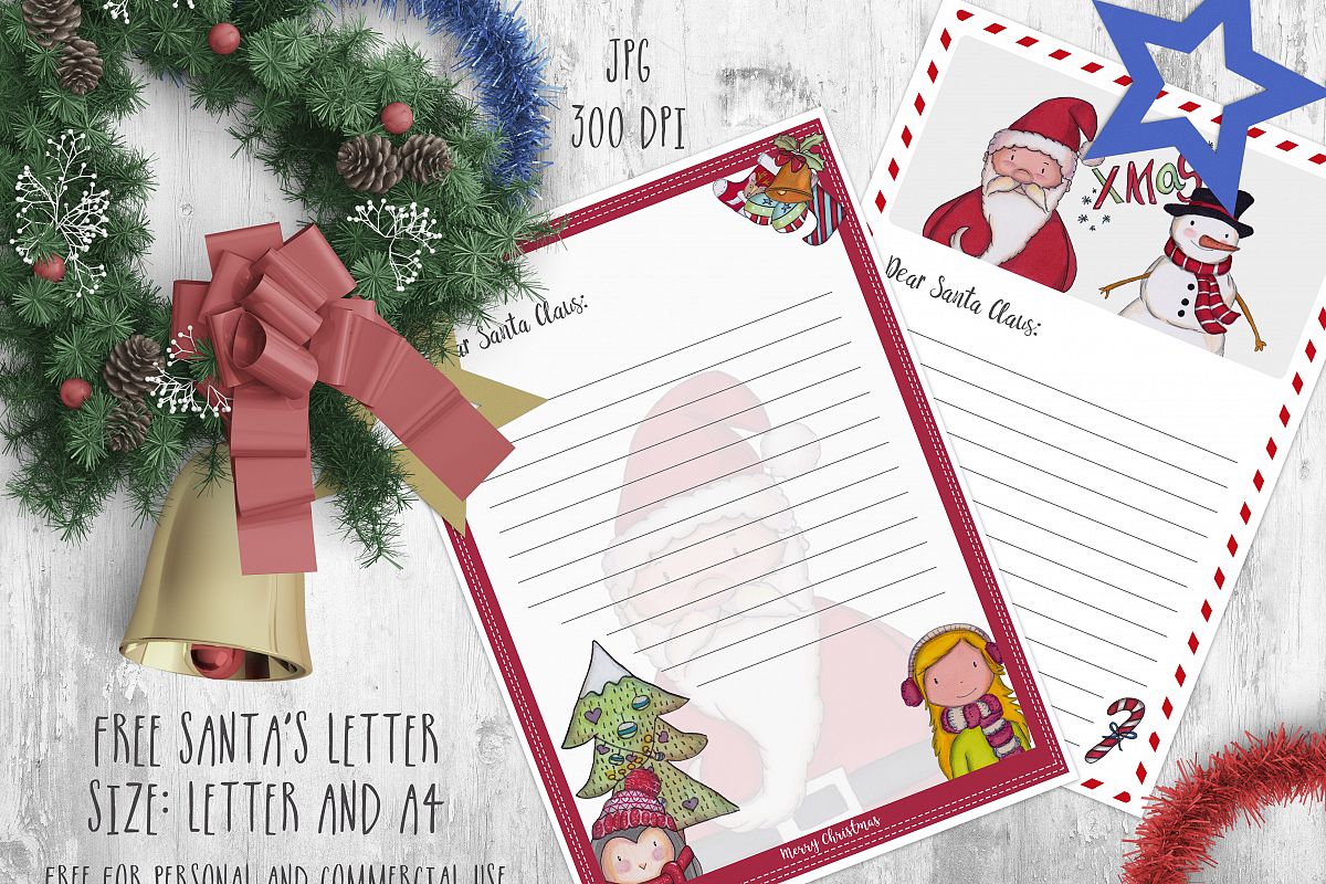 Santa's letter printable example image 1