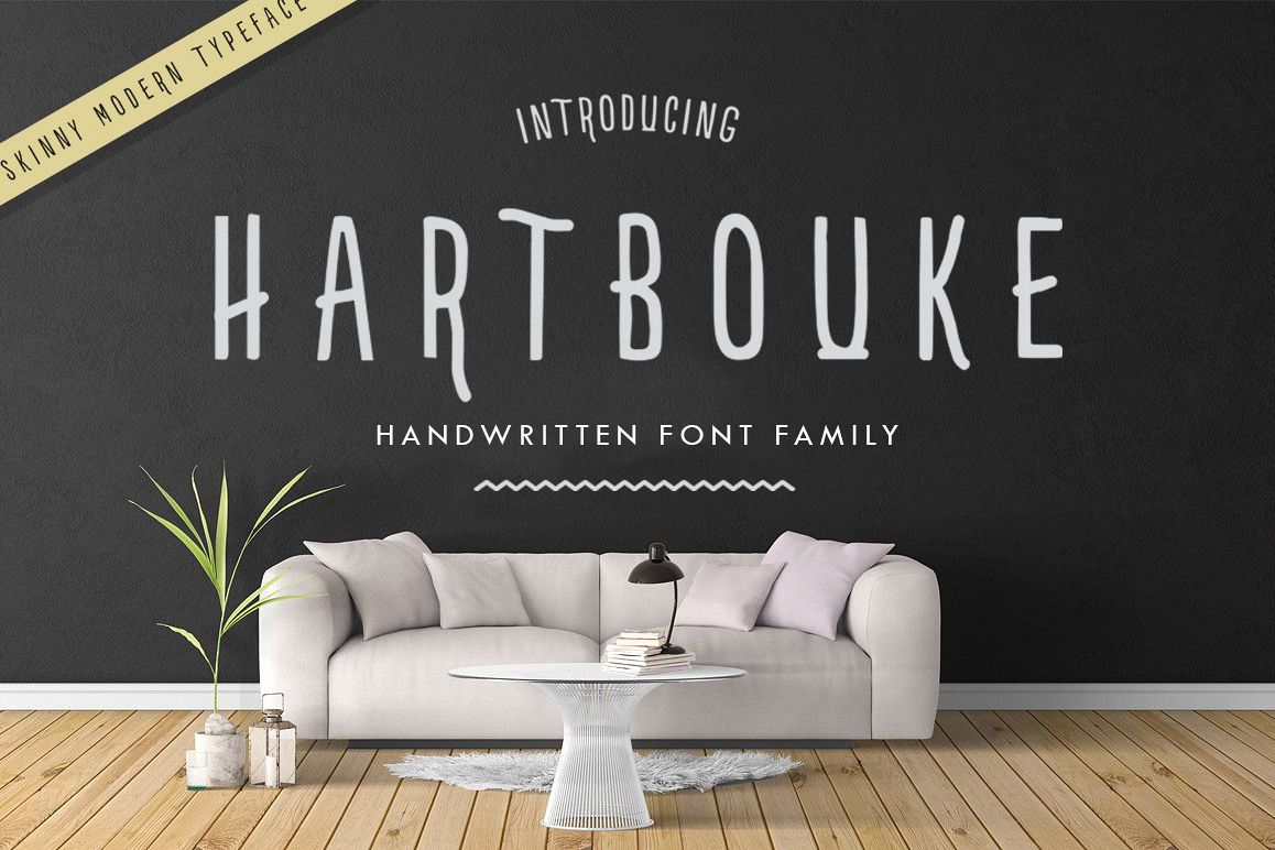 Hartbouke Skinny Font example image 1