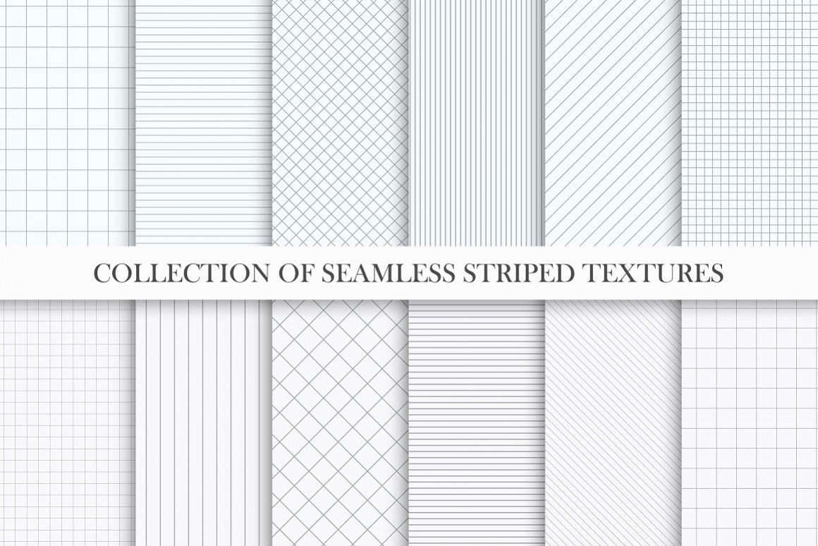 Set of seamless striped textures example image 1