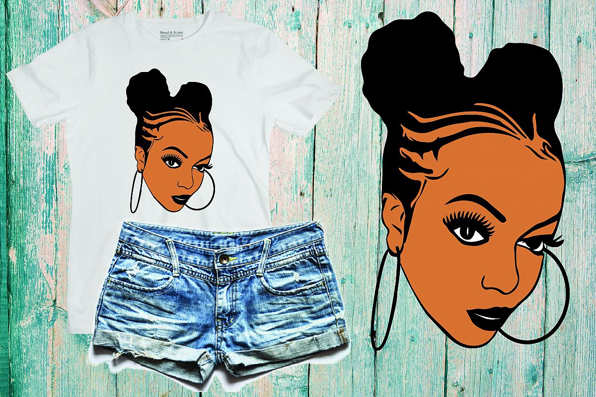 Black Woman Svg Natural Hair Svg Afro Svg Black Woman 600sv