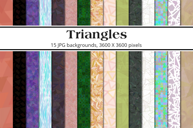 Triangles Background Pack example image 1