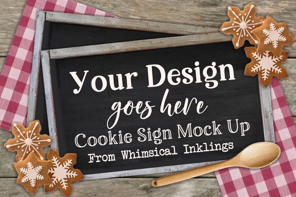 Cookie-Bakery Sign Mock Up example image 1