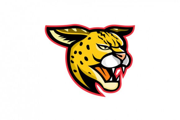 Serval Wild Cat Mascot example image 1