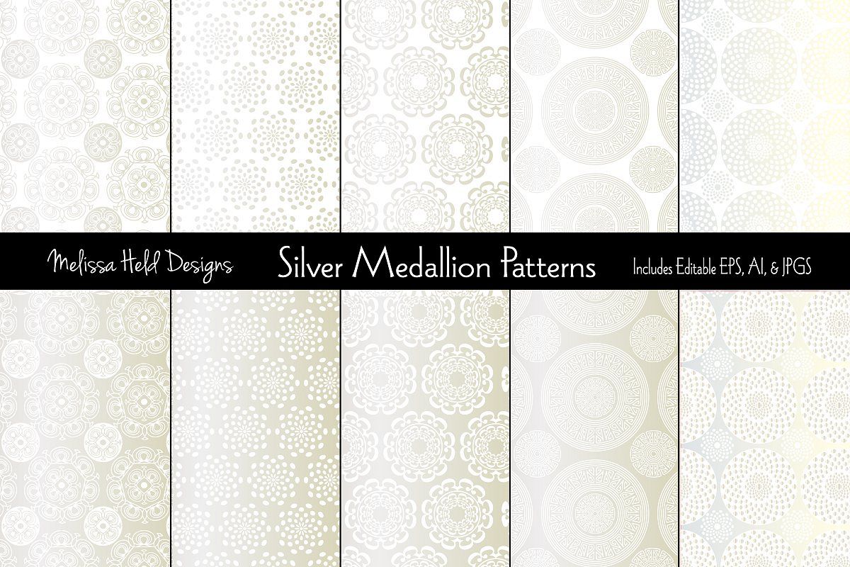 Silver Medallion Patterns example image 1