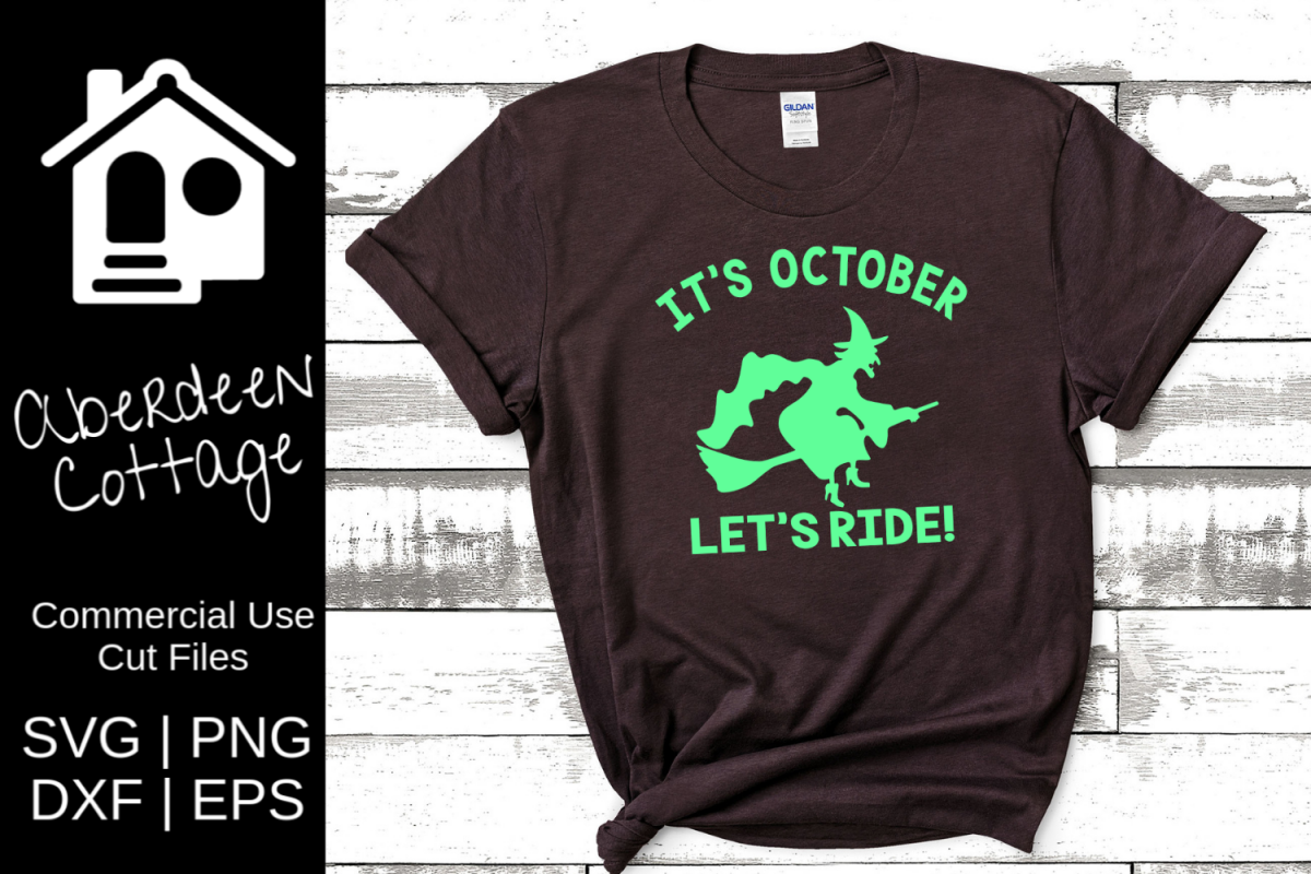 It's October Let's Ride SVG example image 1
