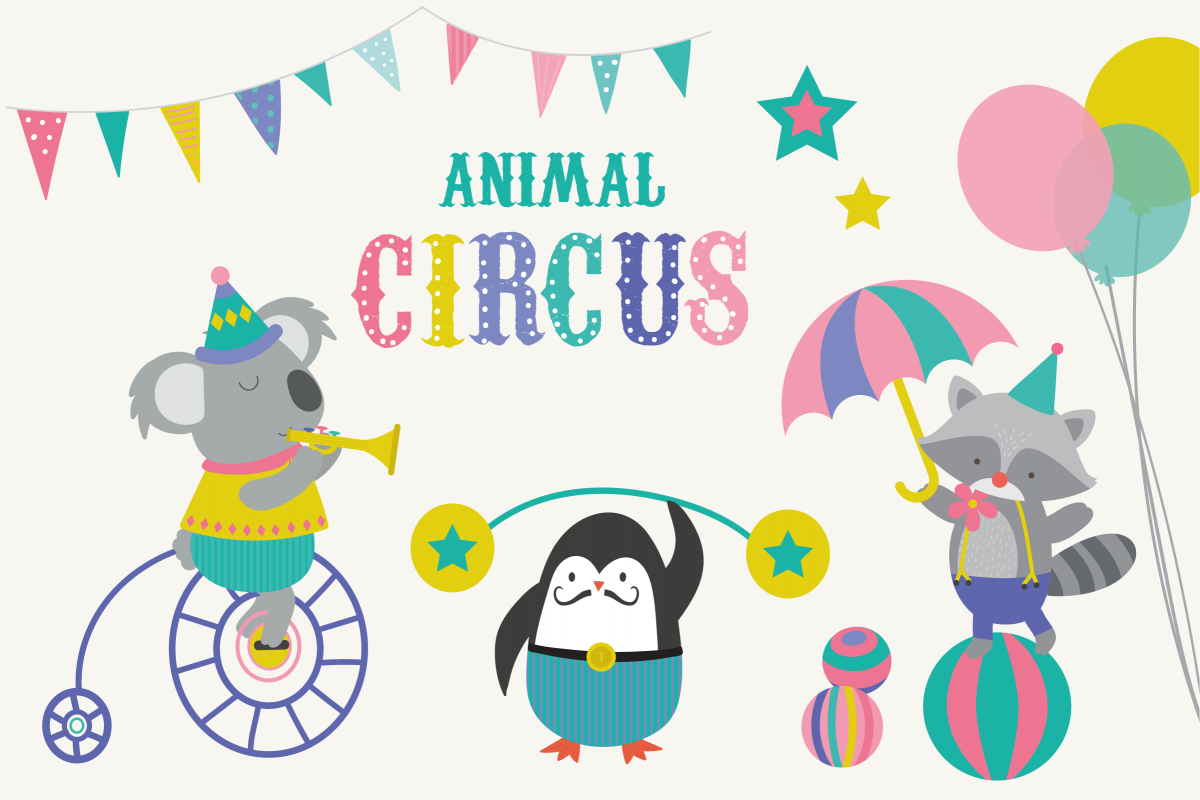 Animal Circus clipart example image 1