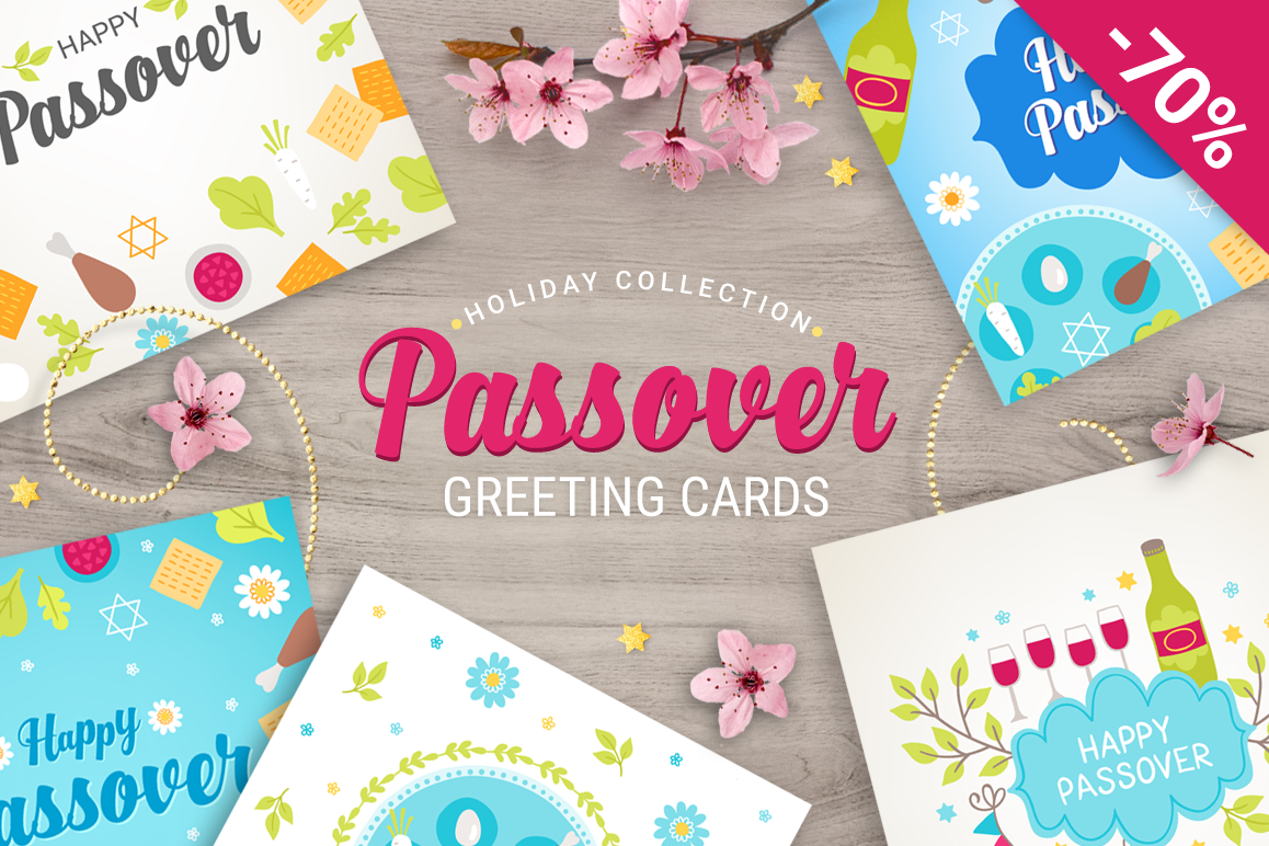 8 Passover Greeting Cards example image 1