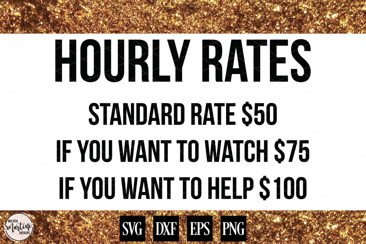 Hourly Rates Mechanic Sign Shirt Decal example image 1