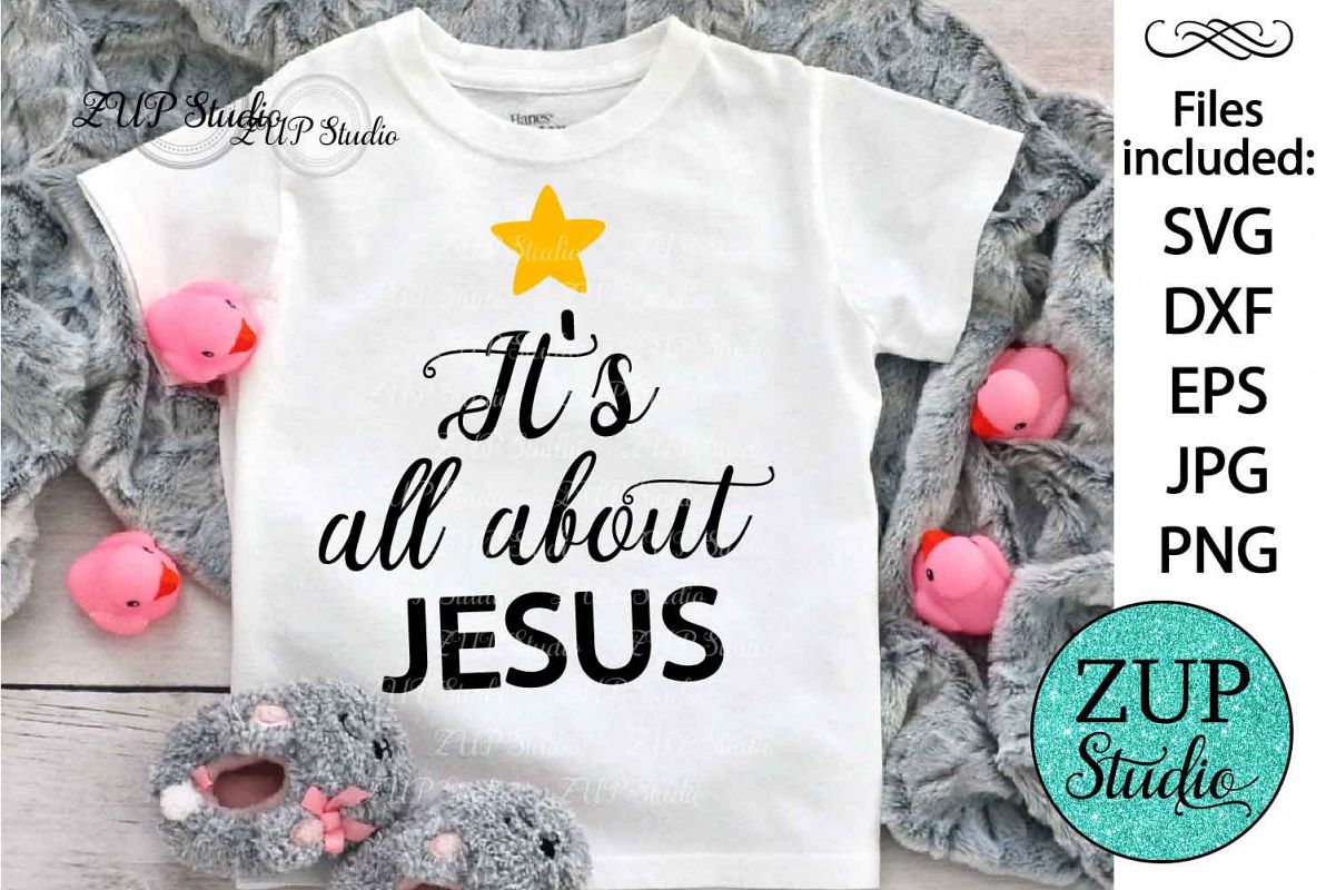 Christmas is about Jesus Digital Cutting files file 118 example image 1
