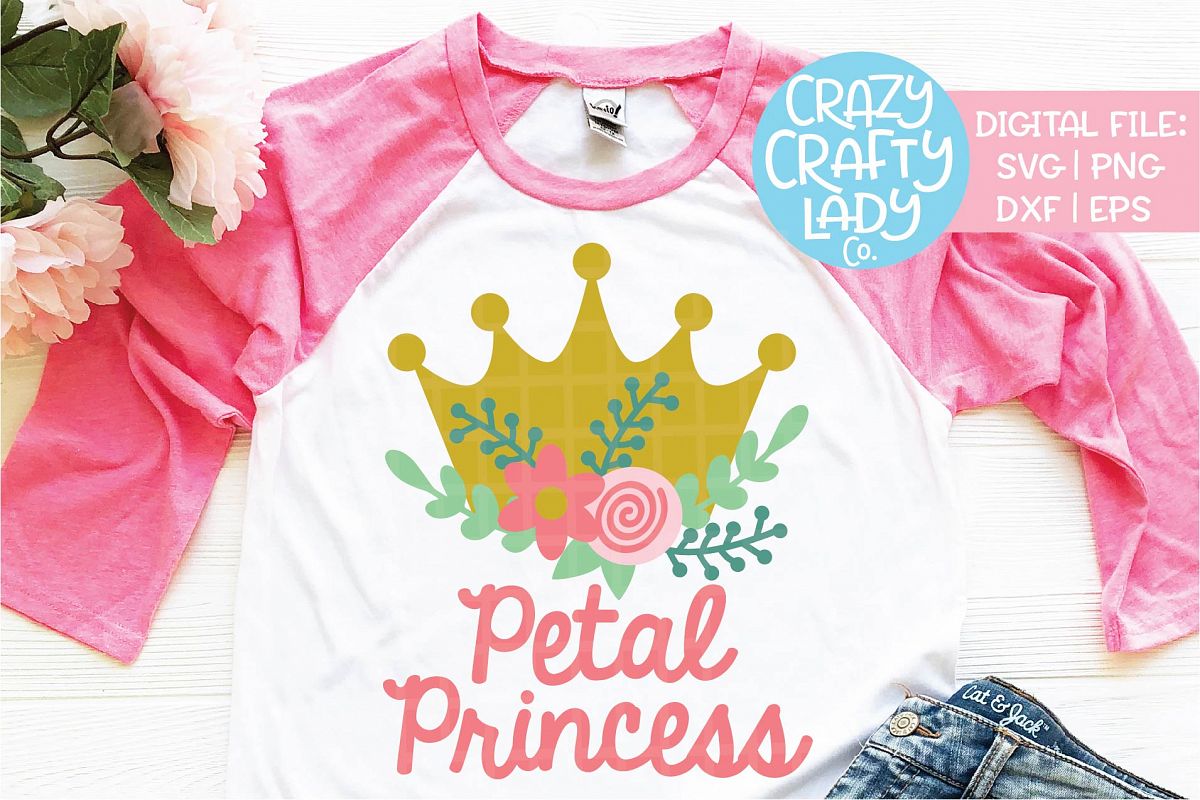 Petal Princess Wedding SVG DXF EPS PNG Cut File example image 1