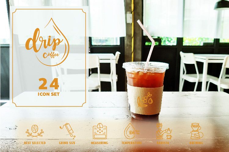 24 DRIP COFFEE ICON example image 1