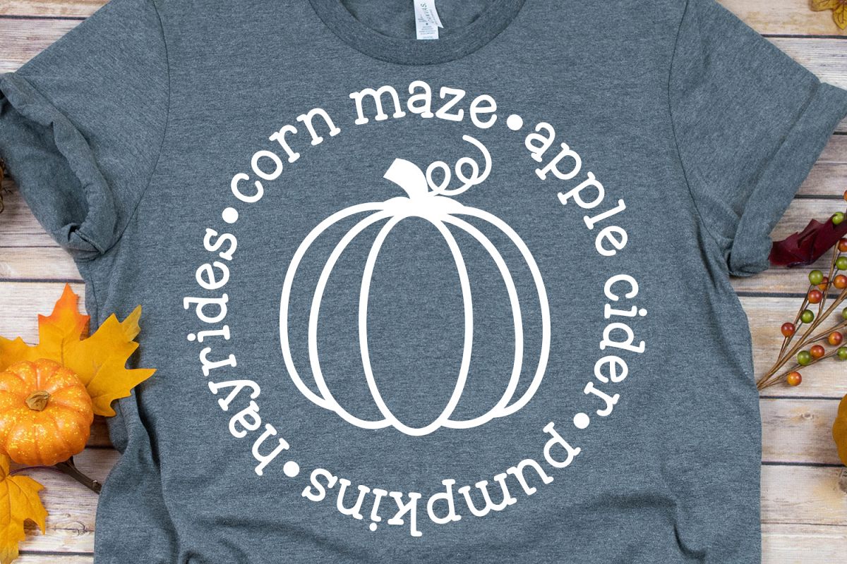 Pumpkins Hayrides Corn Maze Apple Cider SVG, DXF, PNG, EPS example image 1