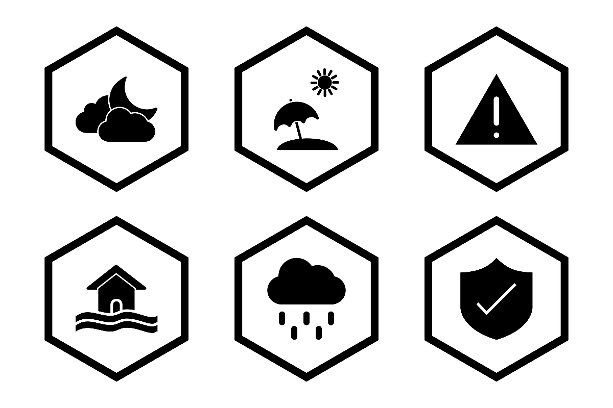 Set Of Weather And Season Icons example image 1