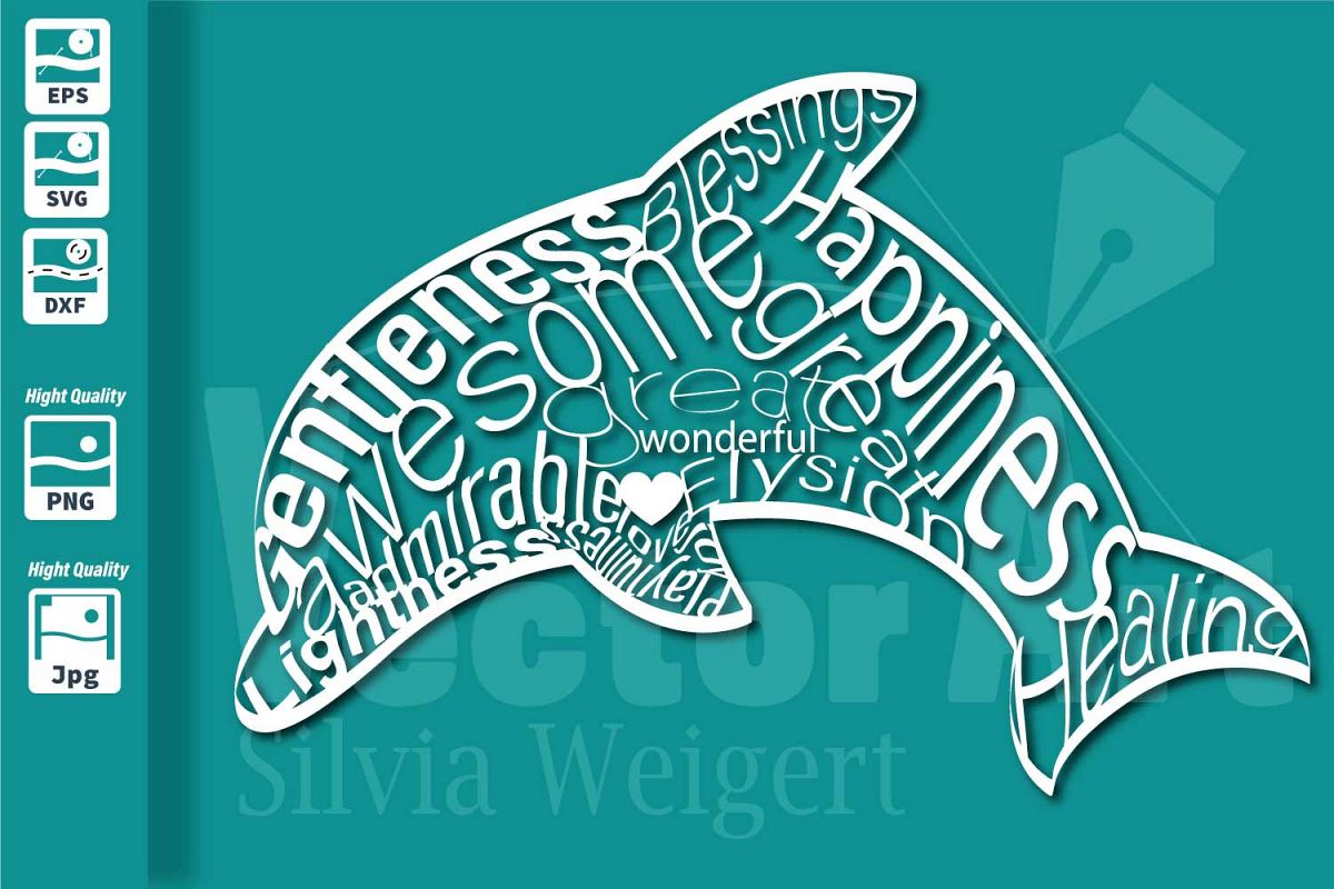 Download Dolphin SVG - Cut File for Crafters (108531) | SVGs ...