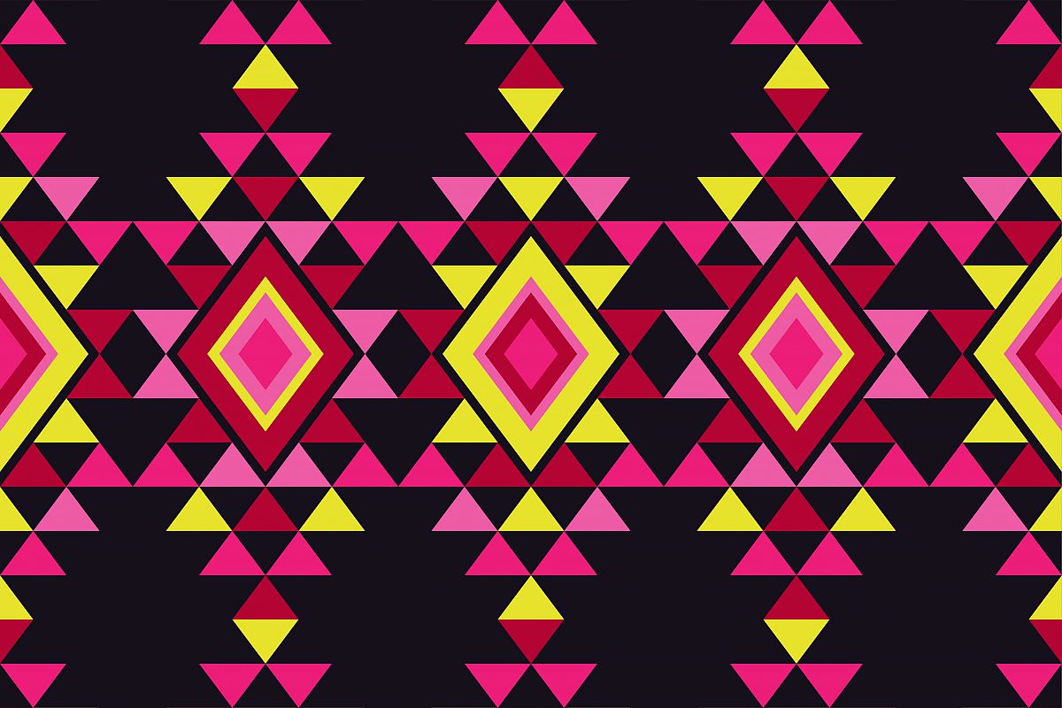 Ethnic boho seamless pattern. Retro motif. Vector illustration. example image 1