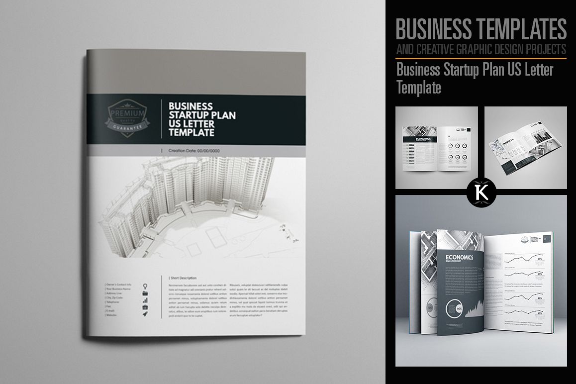 Business Startup Plan US Letter Template example image 1
