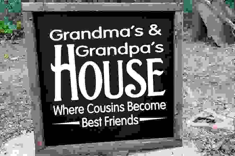 Grandma & Grandpa's House Cousin Become Best Friends SVG example image 1