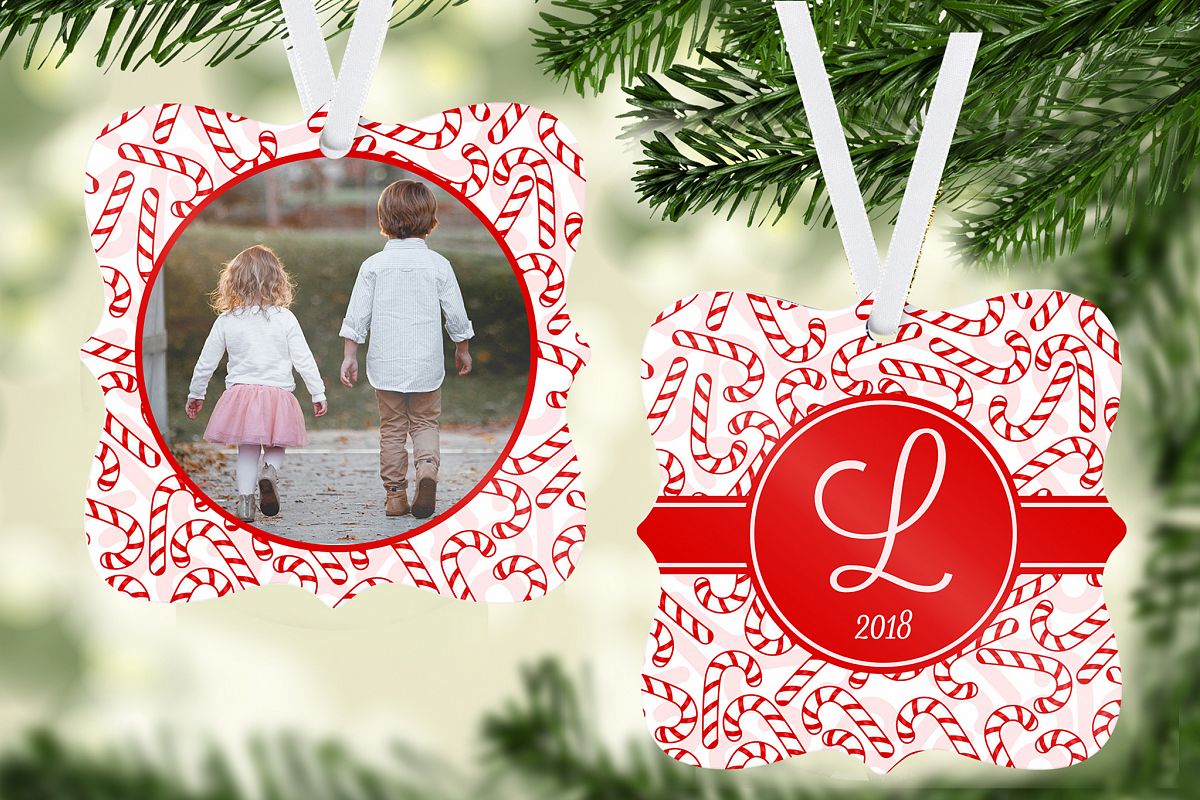 Candy Cane Ornament Template example image 1